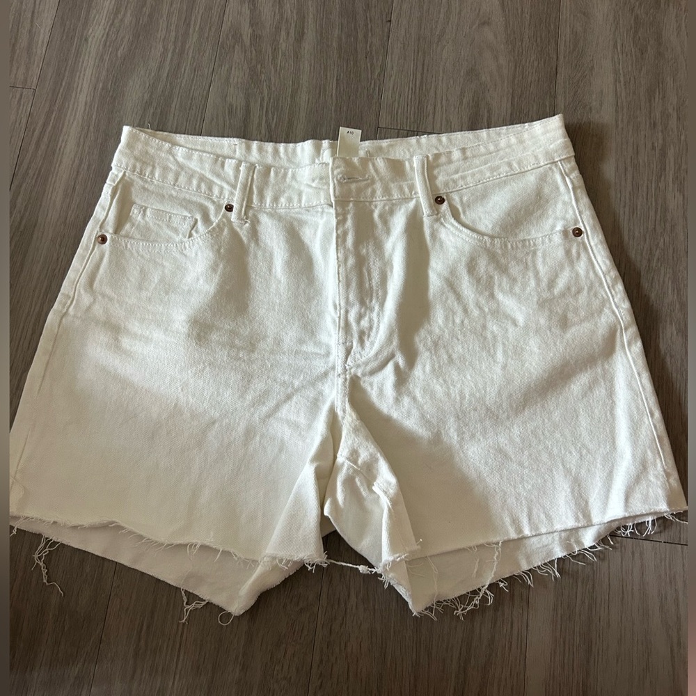 H&M White Jean Shorts